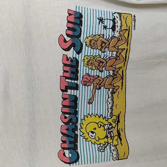 Medium TCSS white T-shirt, Chasin The Sun design. - Picture 3 of 4